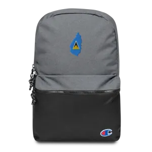 St. Lucia Embroidered Champion Backpack