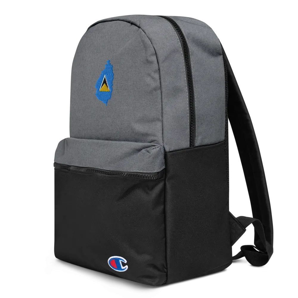 St. Lucia Embroidered Champion Backpack