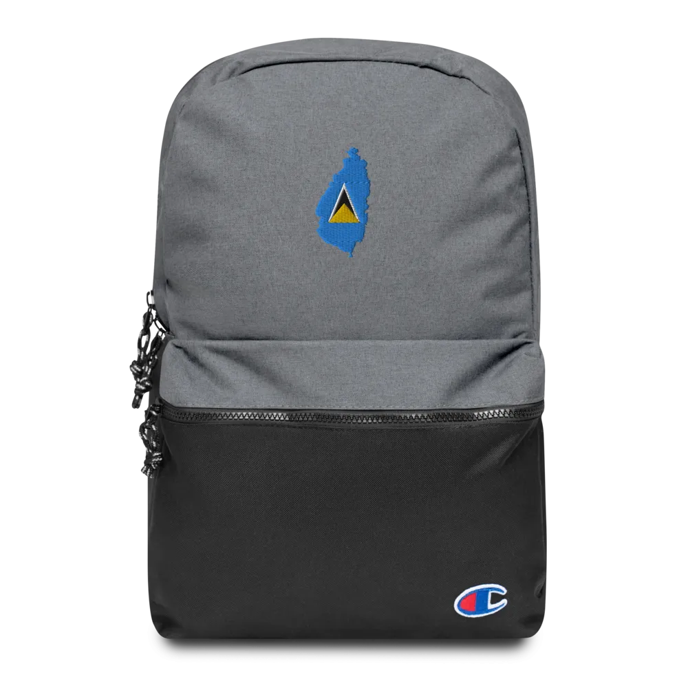 St. Lucia Embroidered Champion Backpack