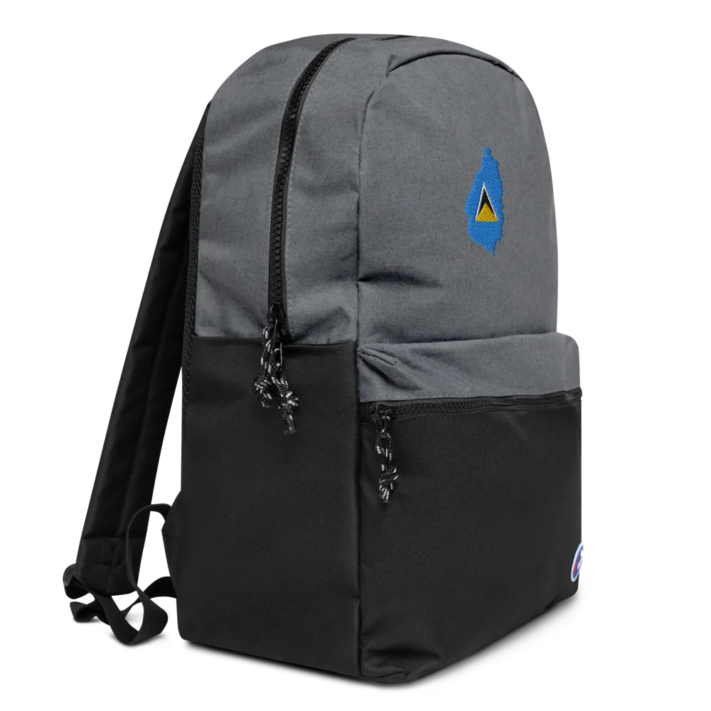 St. Lucia Embroidered Champion Backpack