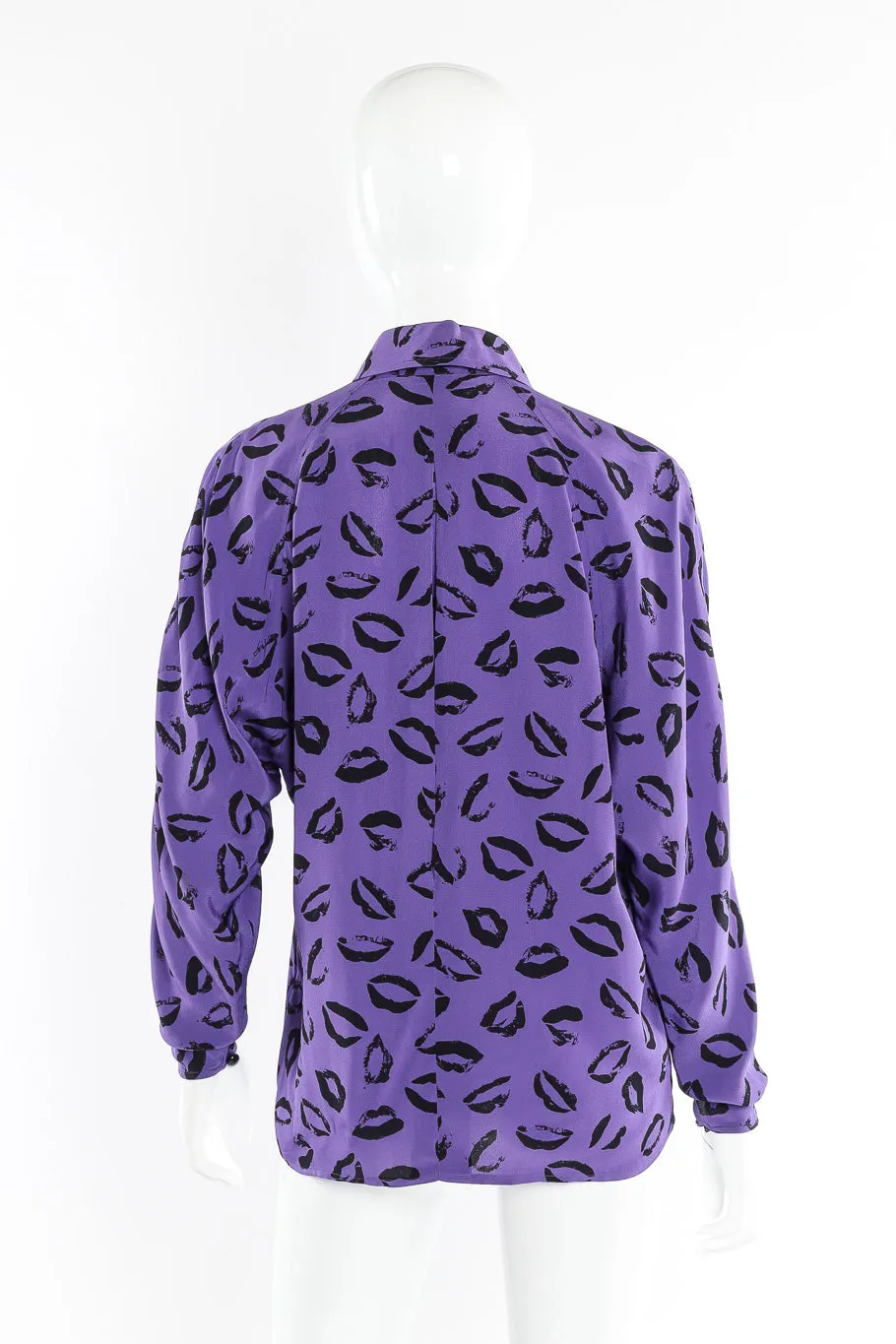 Stamp Kiss Dolman Sleeve Blouse