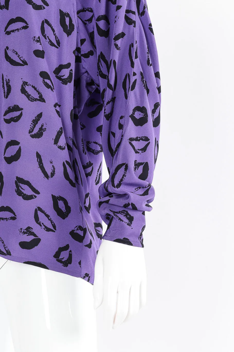 Stamp Kiss Dolman Sleeve Blouse