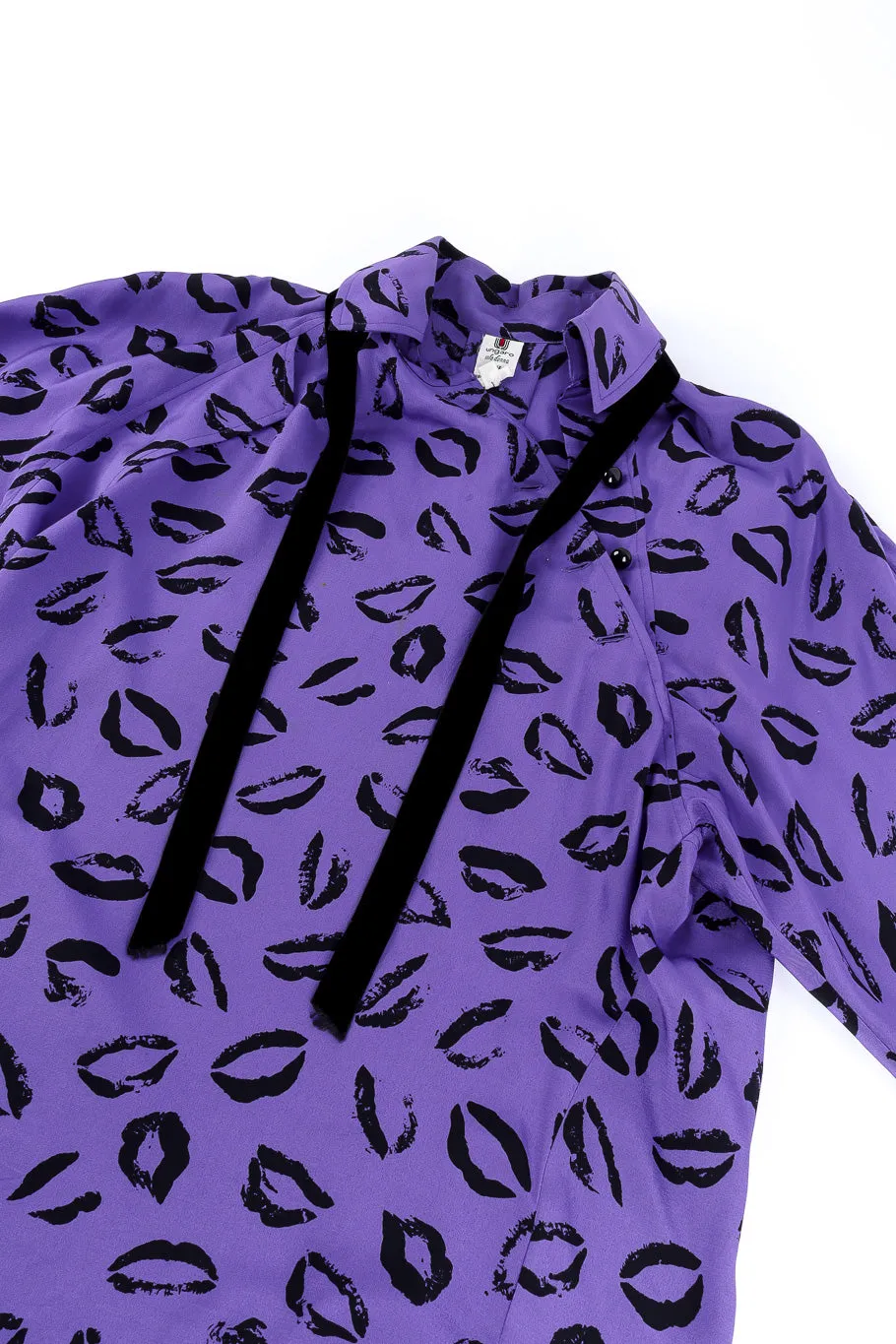 Stamp Kiss Dolman Sleeve Blouse
