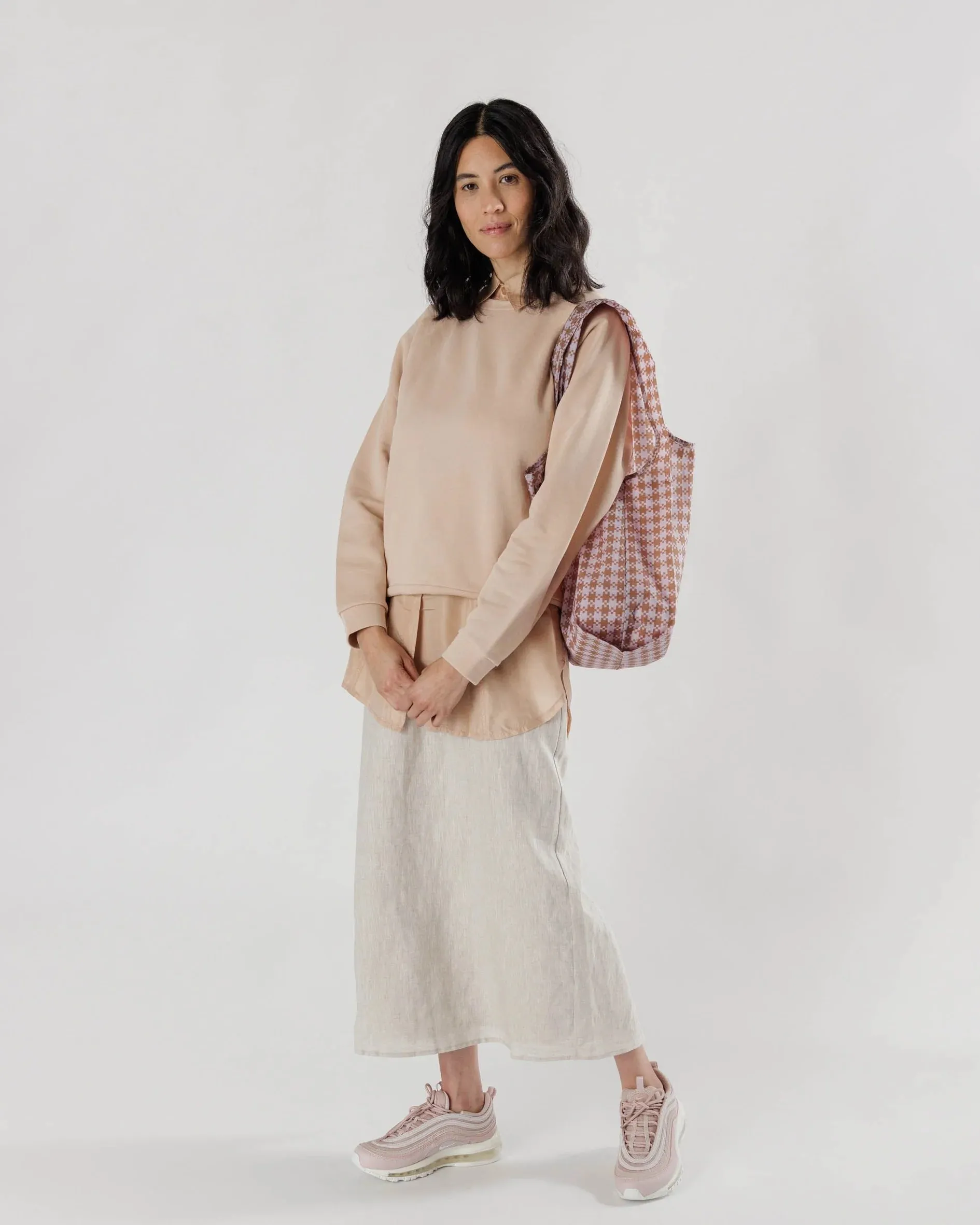 Standard Baggu - Rose Pixel Gingham