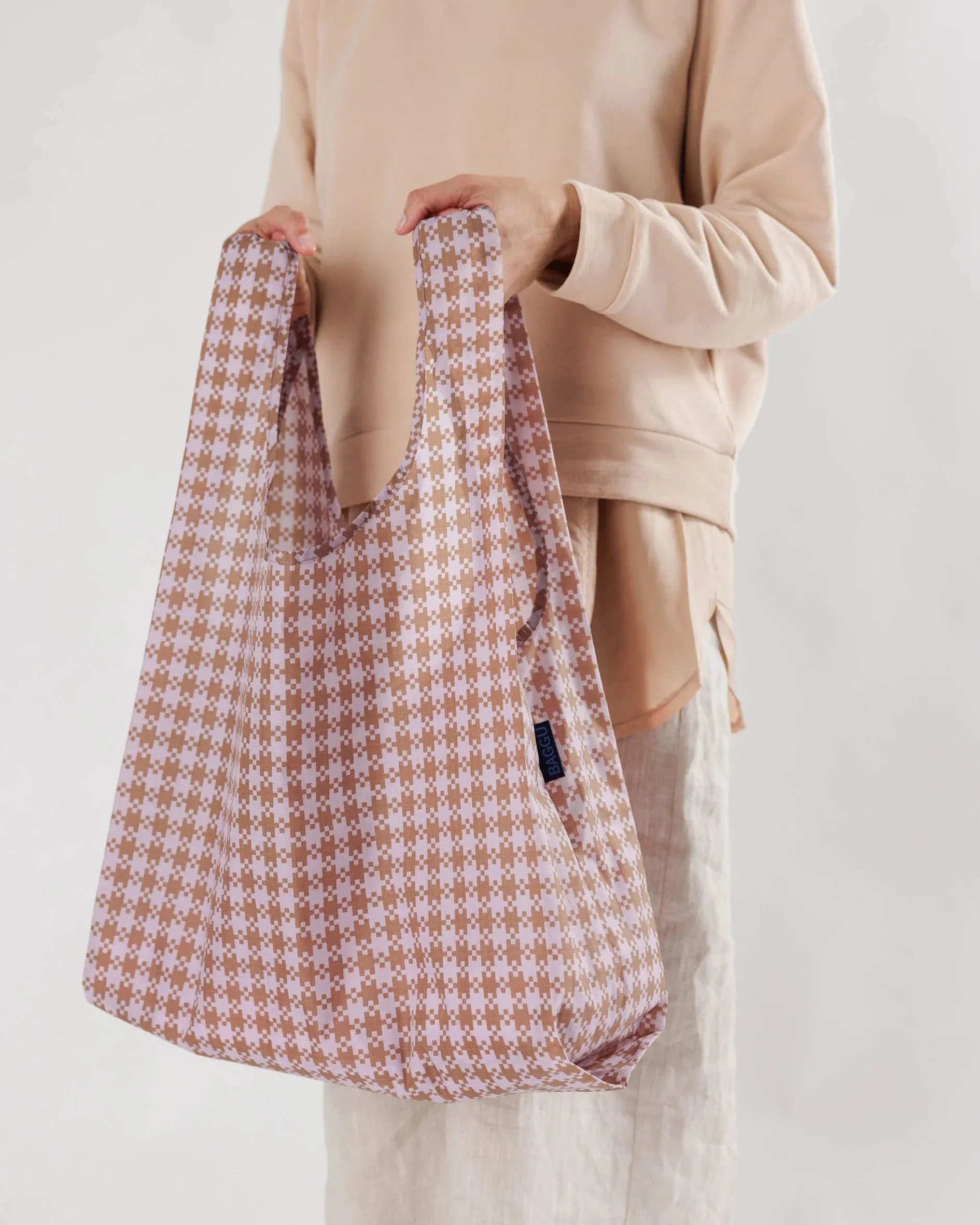Standard Baggu - Rose Pixel Gingham