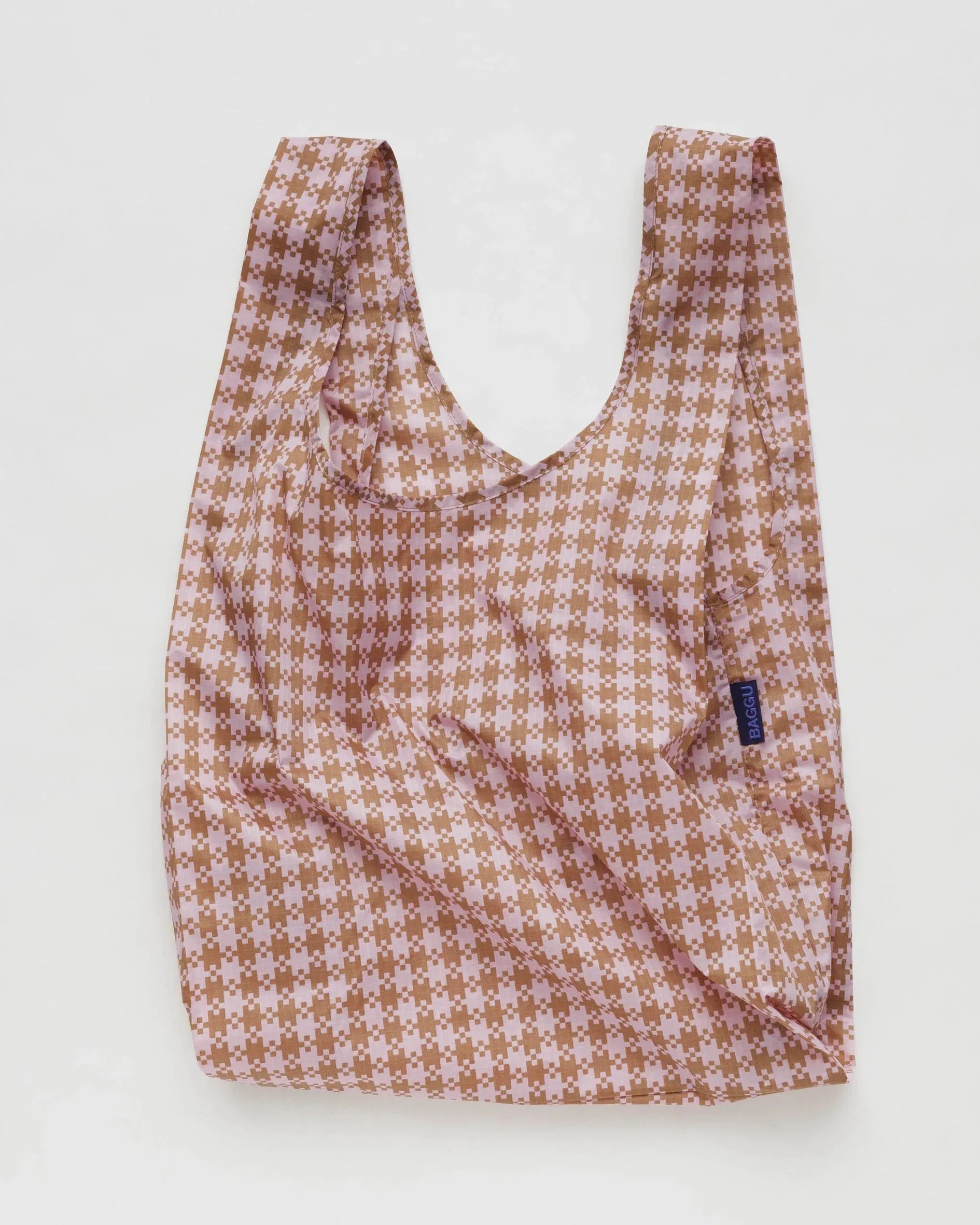 Standard Baggu - Rose Pixel Gingham
