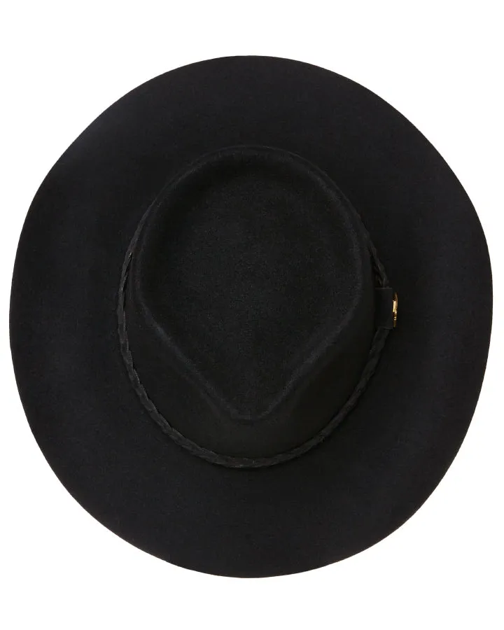 Statesman Murchison River Fur Felt Hat Black