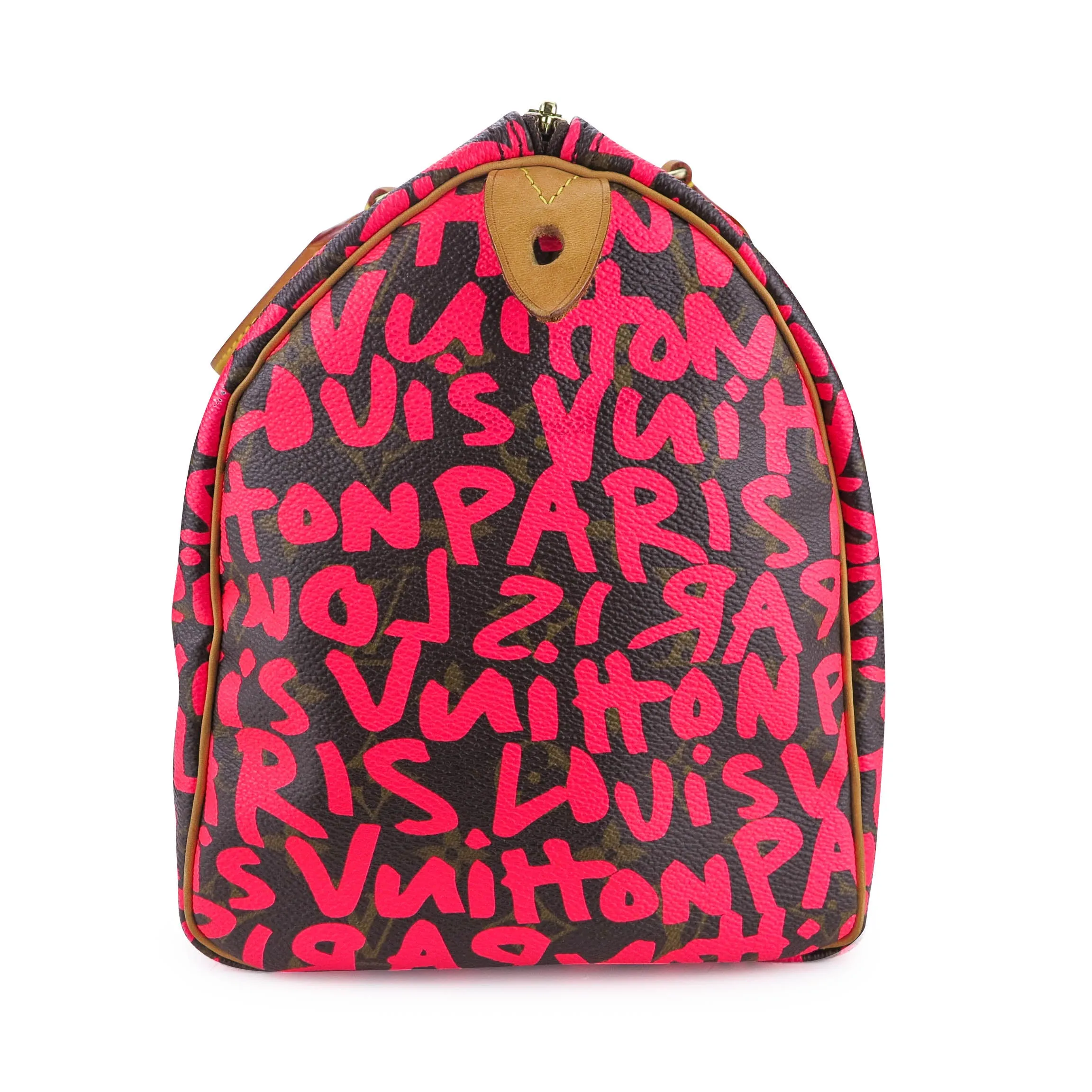 Stephen Sprouse Pink Graffiti Monogram Speedy 35
