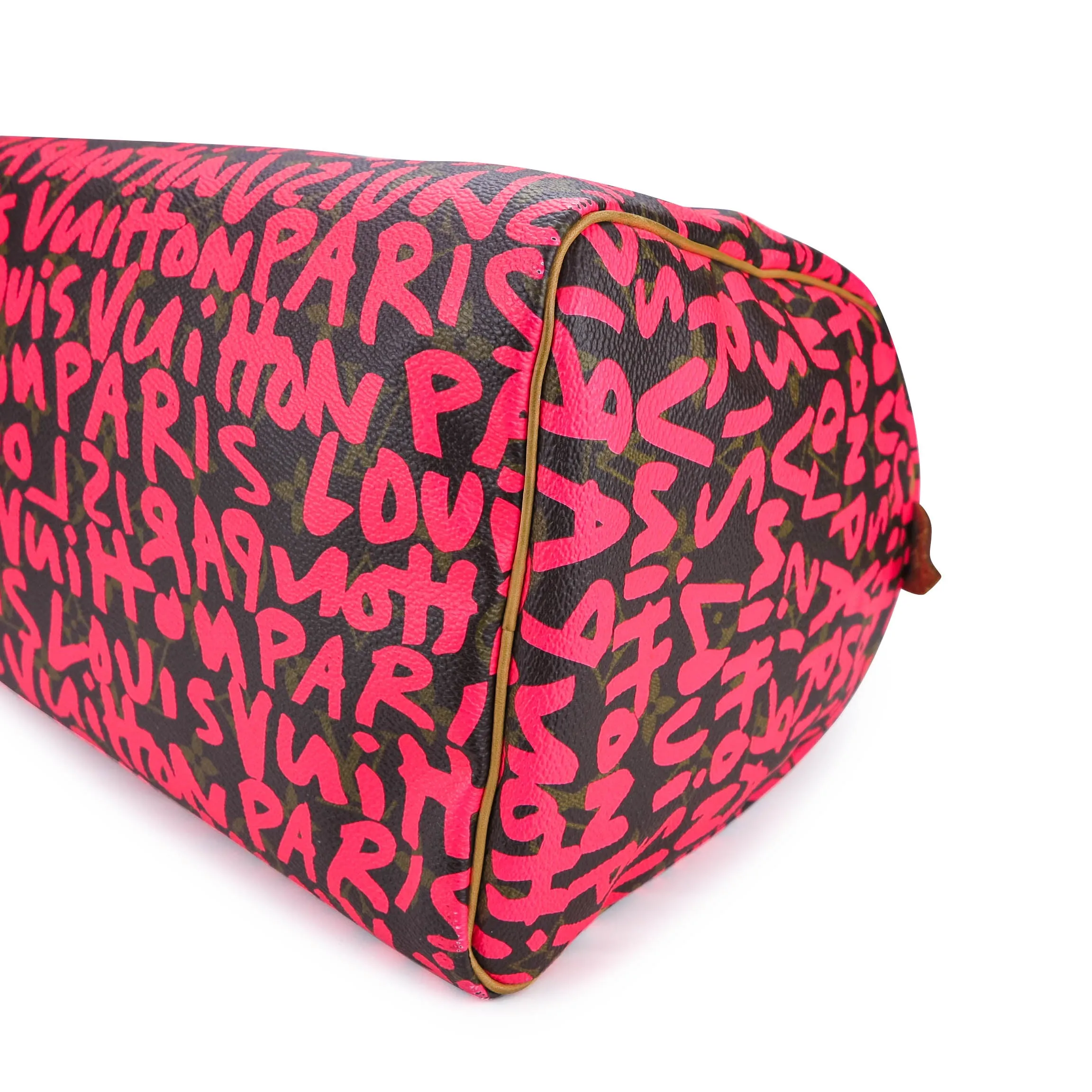 Stephen Sprouse Pink Graffiti Monogram Speedy 35