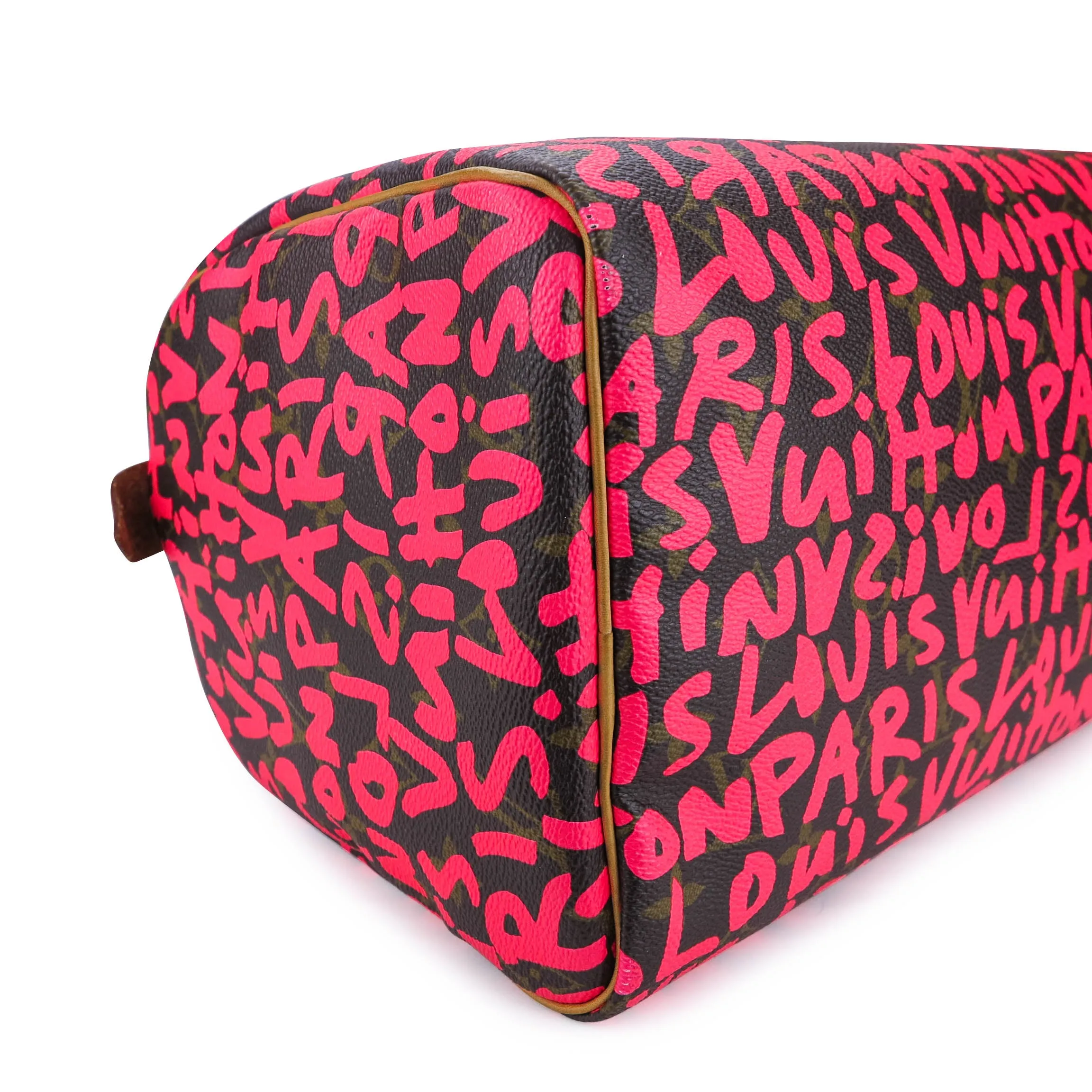 Stephen Sprouse Pink Graffiti Monogram Speedy 35