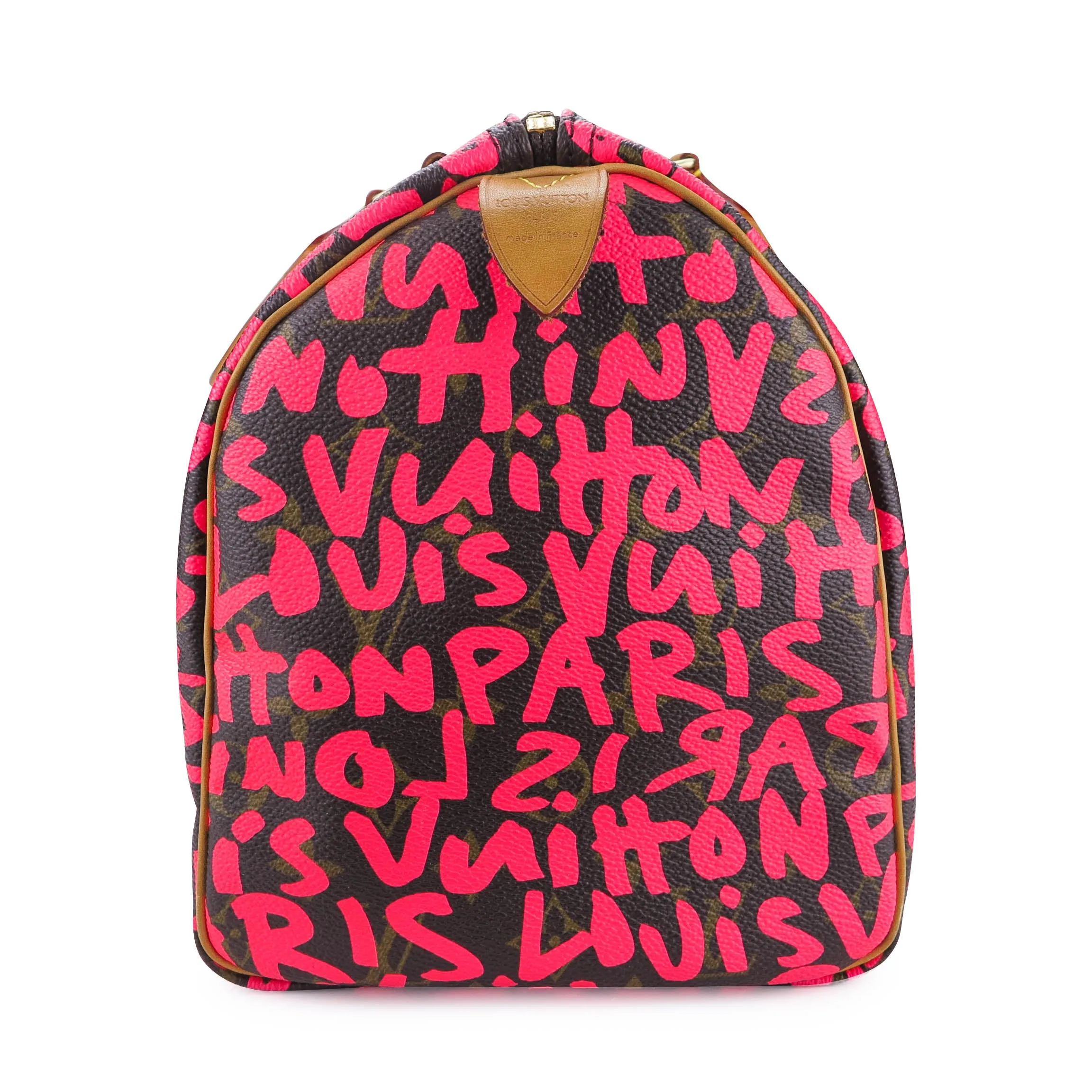Stephen Sprouse Pink Graffiti Monogram Speedy 35