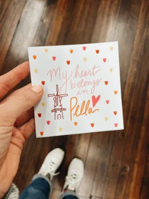 Sticker - My Heart Belongs in Pella