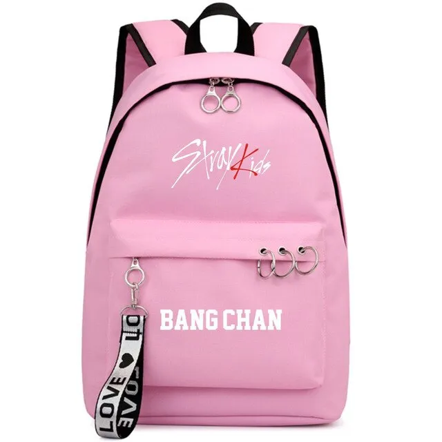 Straykids Member Backpackwith rings and tag