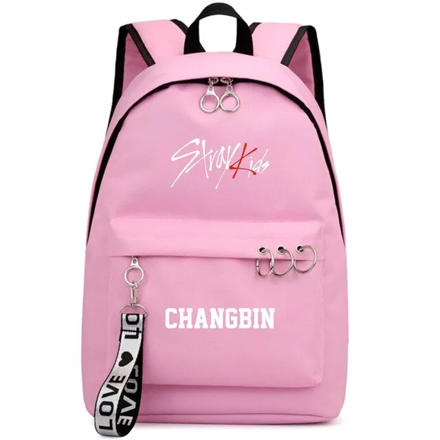 Straykids Member Backpackwith rings and tag