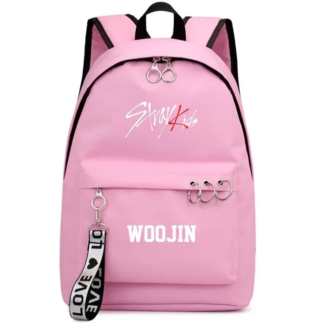 Straykids Member Backpackwith rings and tag