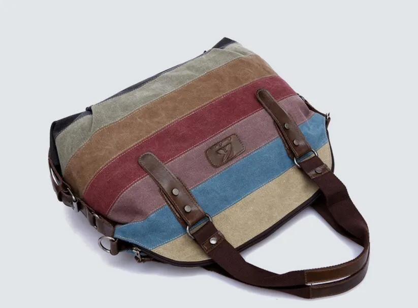 Striped Canvas Bag