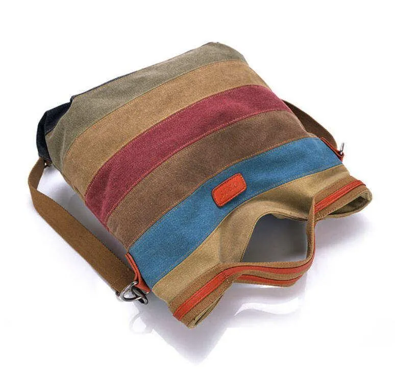 Striped Canvas Bag