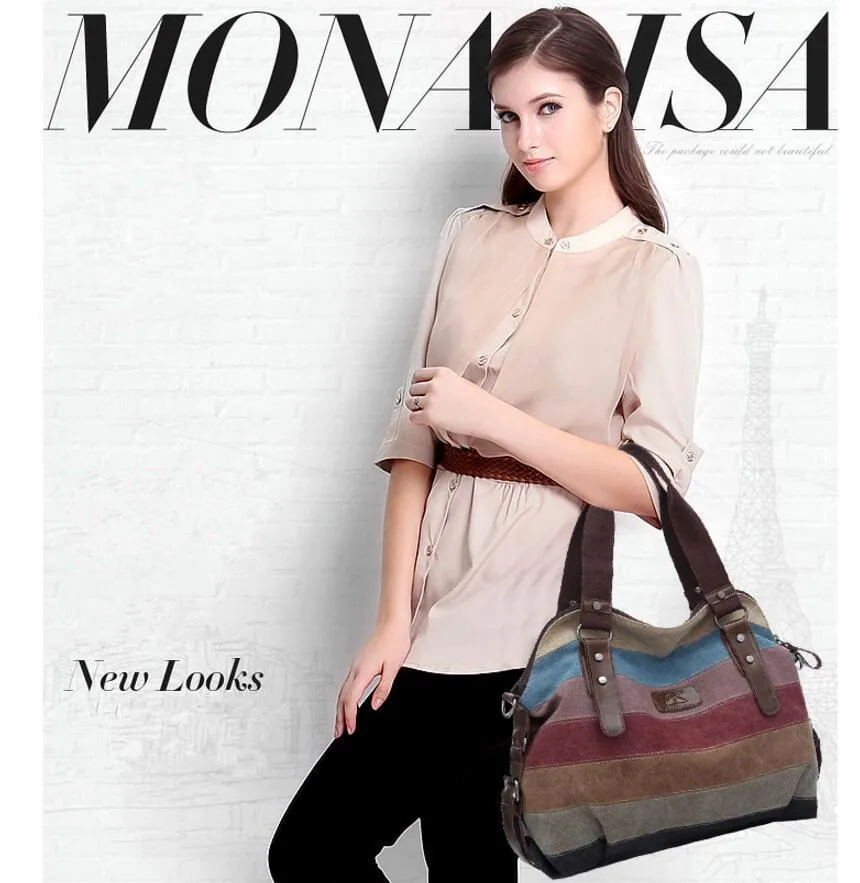 Striped Canvas Bag