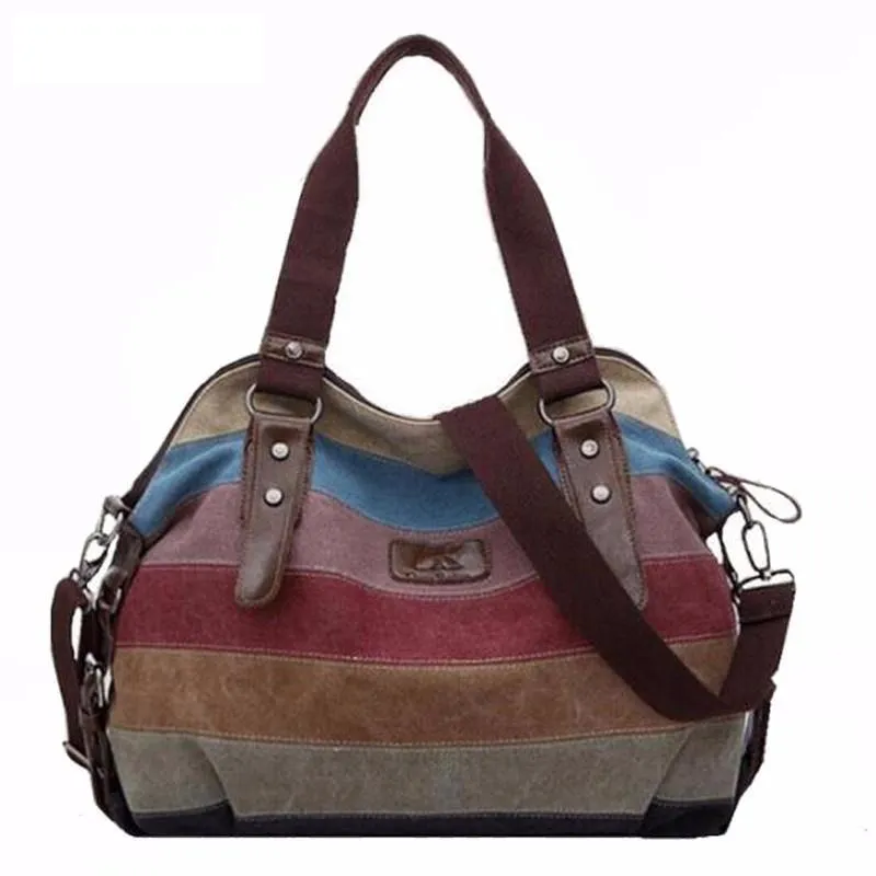 Striped Canvas Bag