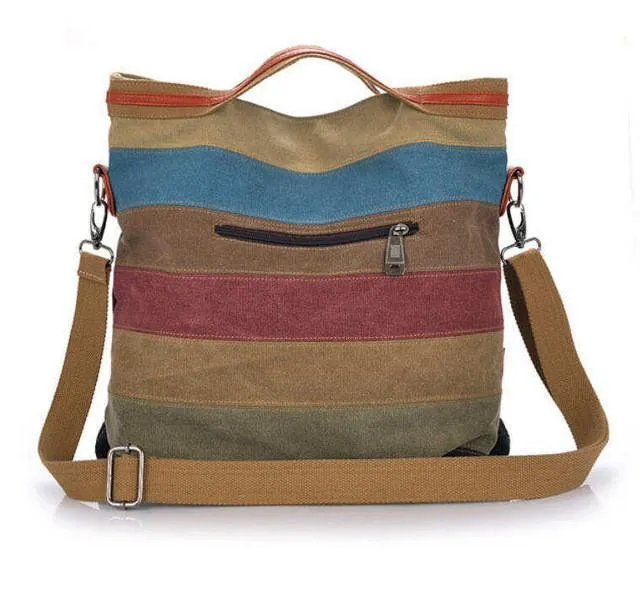 Striped Canvas Bag