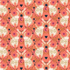 Strong As An Ox - Heart On Fire Metallic -- Myth   Dream - Dreamland by Mercedes Cortez for Cotton   Steel