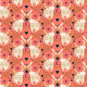 Strong As An Ox - Heart On Fire Metallic -- Myth   Dream - Dreamland by Mercedes Cortez for Cotton   Steel
