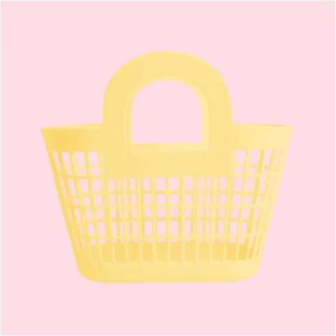 sunjellies: rosie basket in yellow