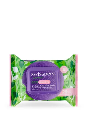 Swisspers Eco Aloe Vera Face Wipes 25s