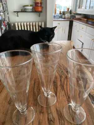 Tall Glasses -set of three