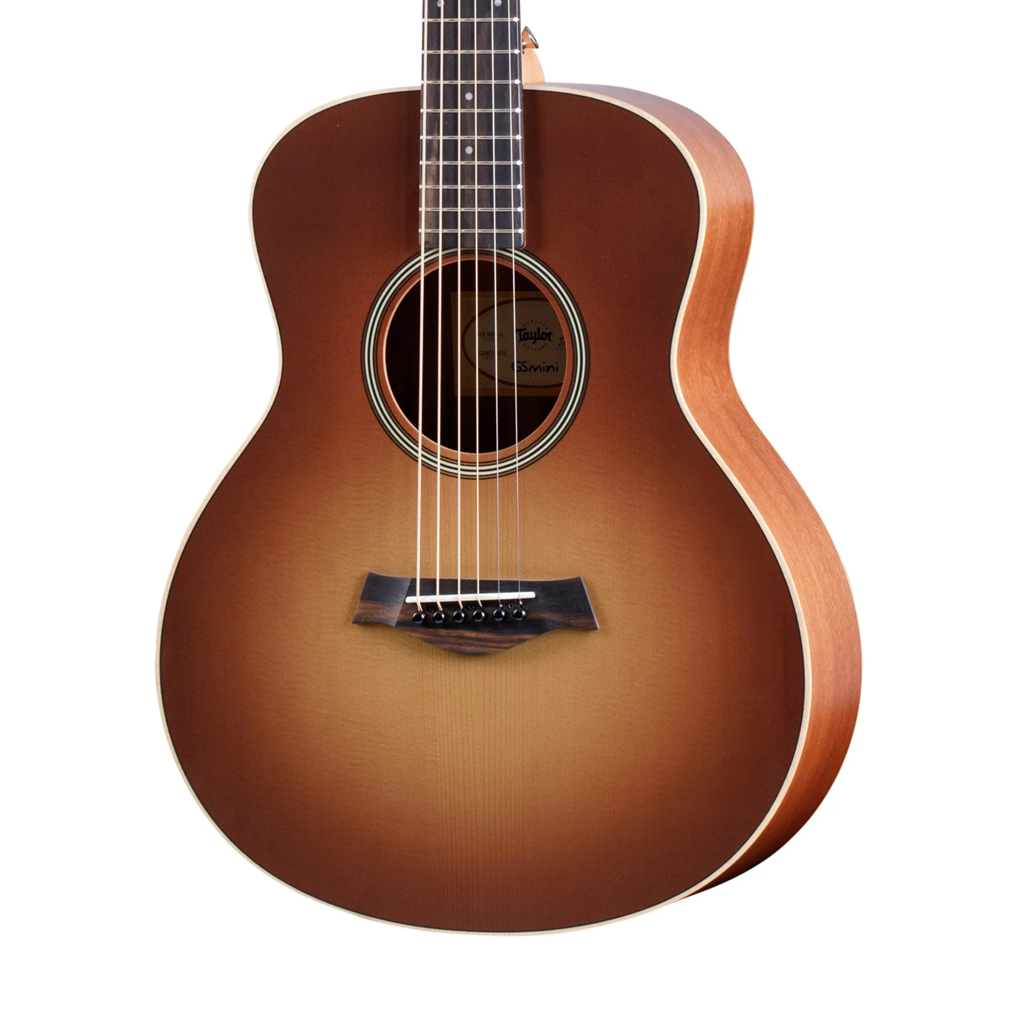 Taylor GS Mini-E Special Edition Acoustic Guitar w/Bag, Caramel Burst Top