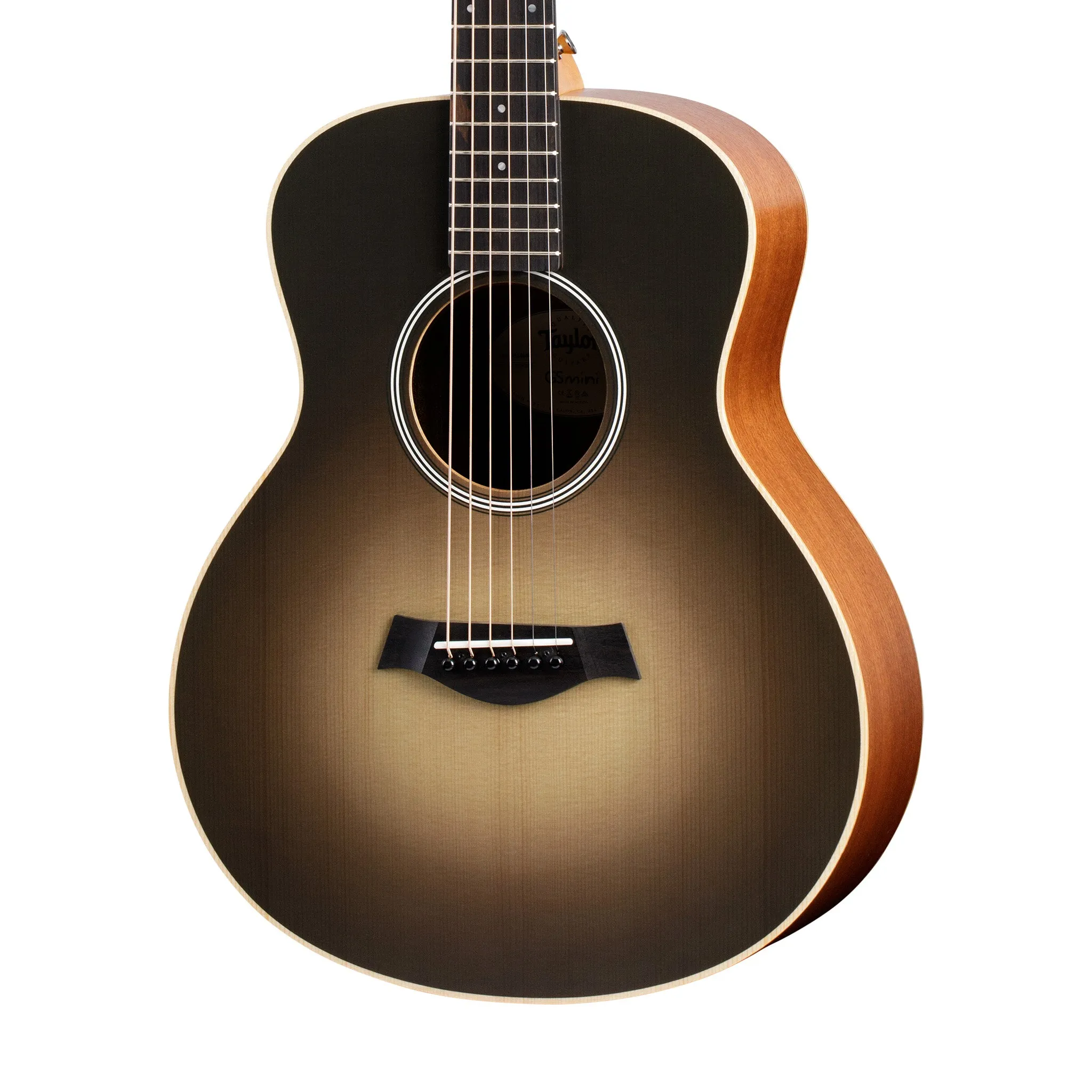 Taylor GS Mini-E Special Edition Acoustic Guitar w/Bag, Carbon Burst Top