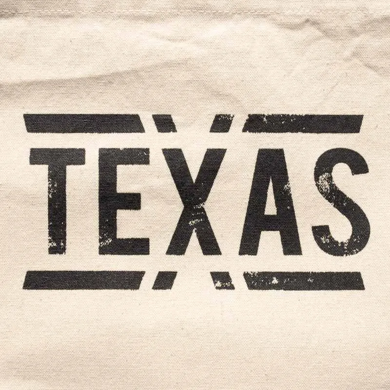 teXas Canvas Drawstring Bag