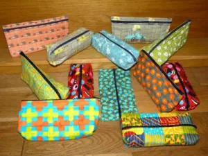 That Zippered Pouch - made from 10" squares