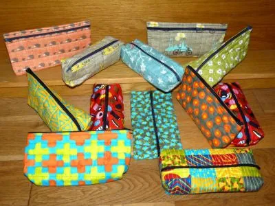 That Zippered Pouch - made from 10" squares