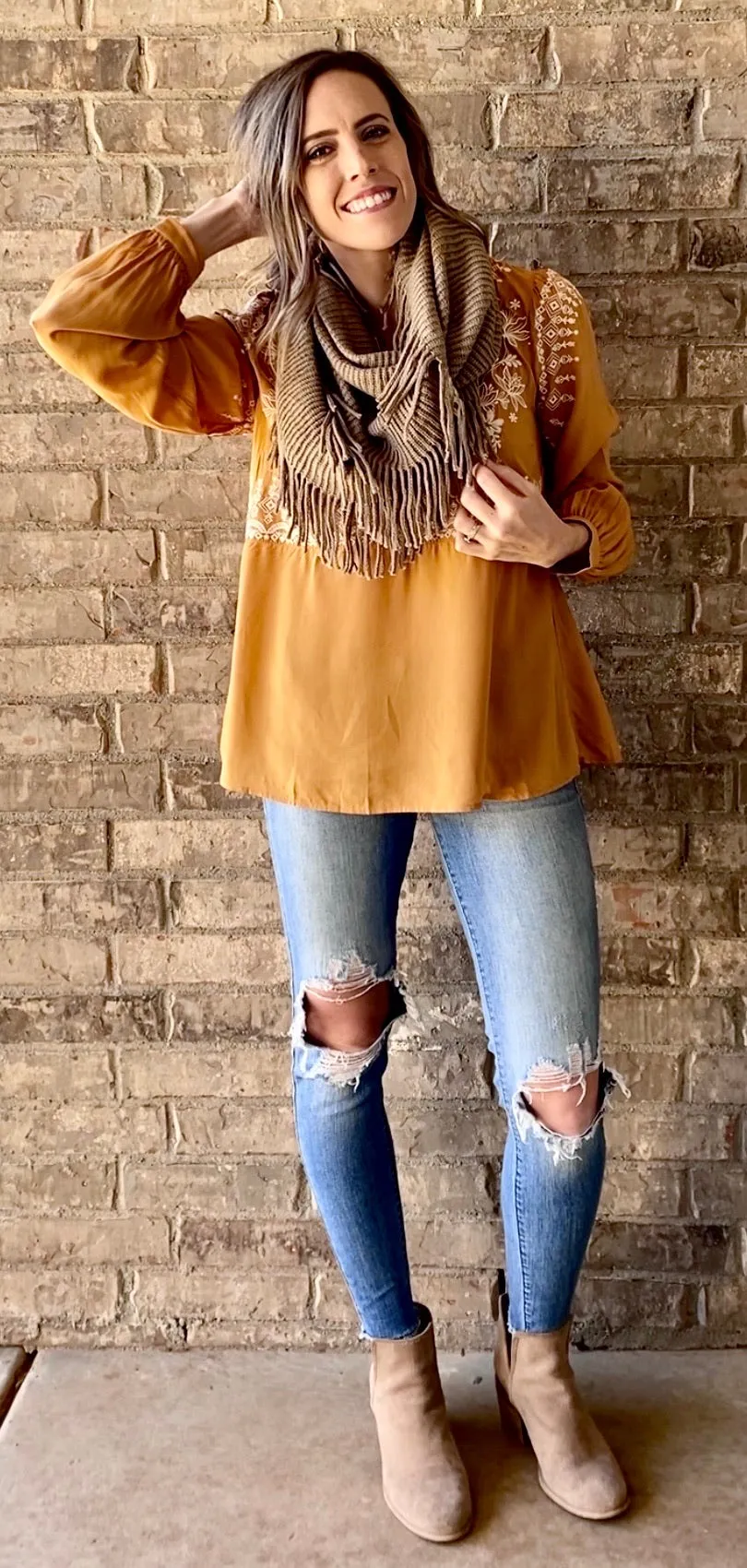 The Blaine Blouse - Marigold