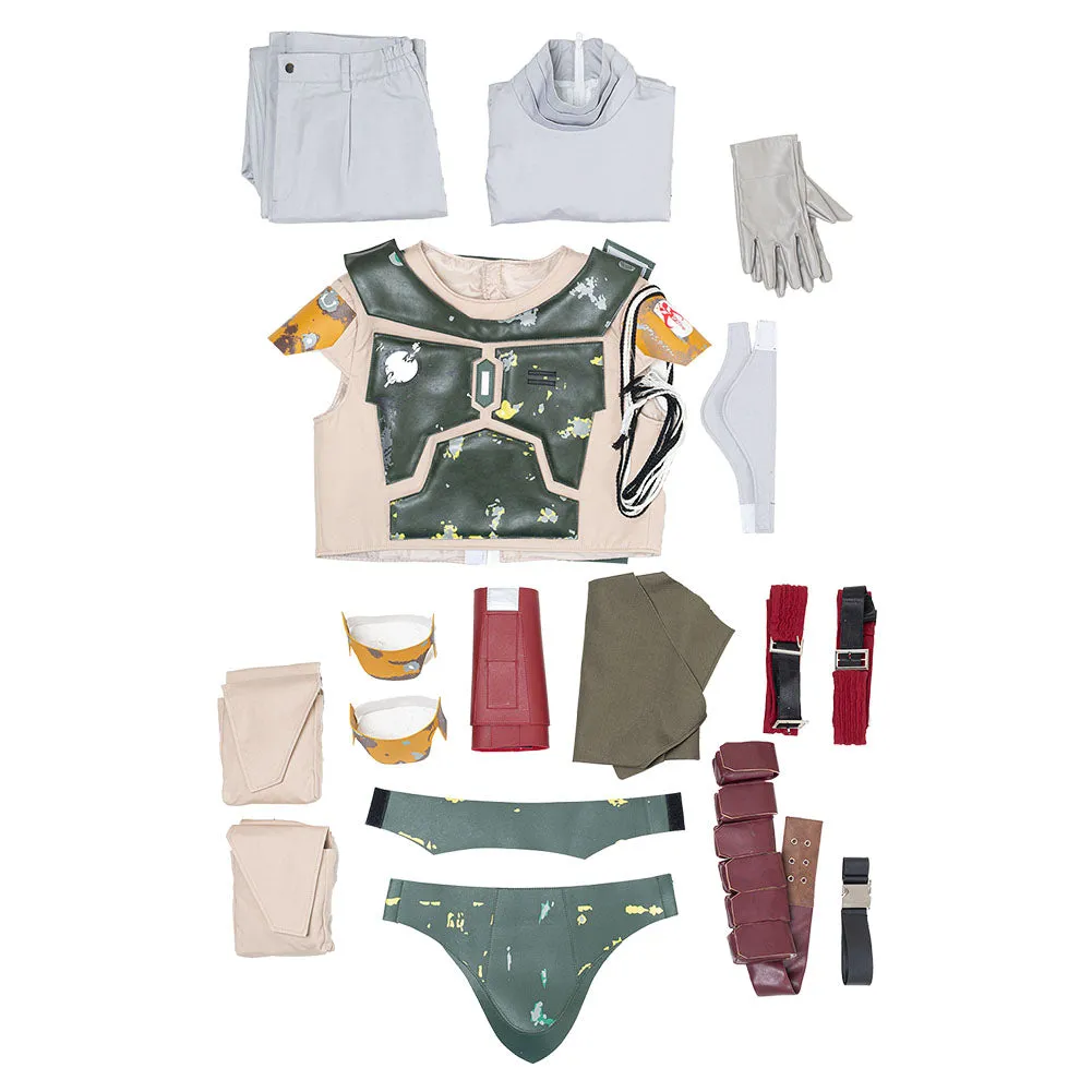 The Book of Boba Fett the Mando Halloween Carnival Suit Boba Fett Cosplay Costume Men Uniform Outfit