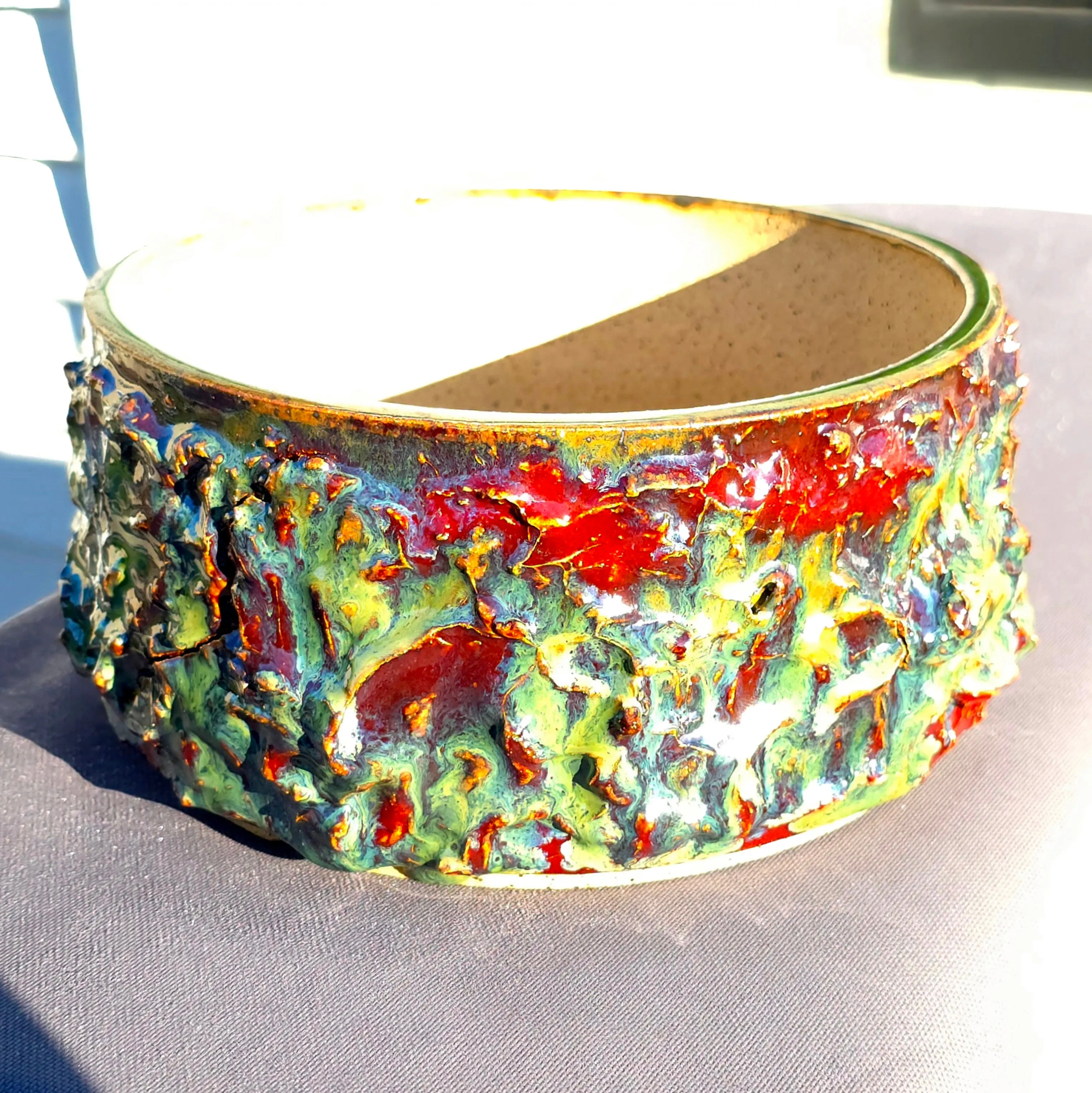 The Eruption Bonsai Pot