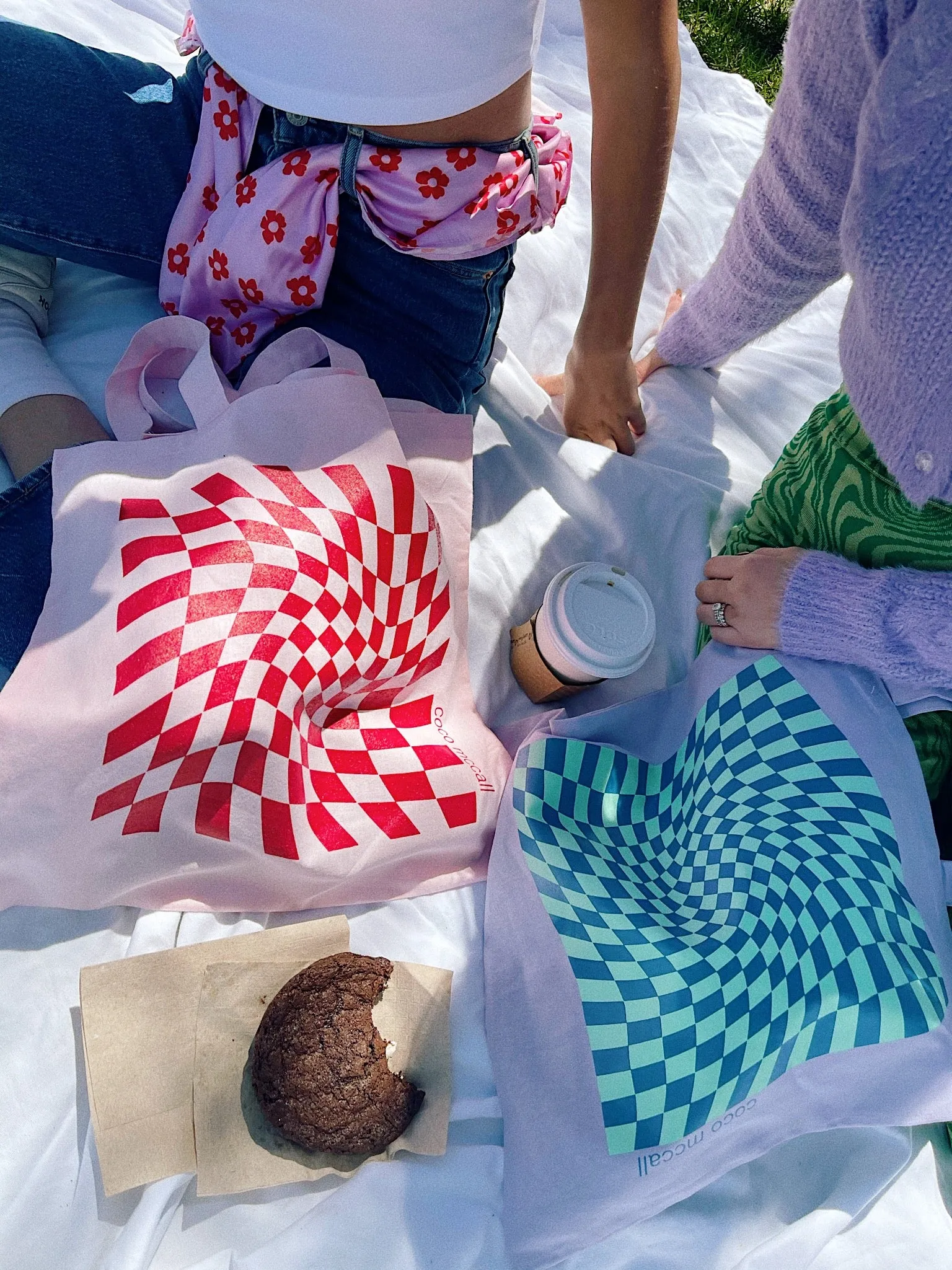 The Psychedelic Coco Tote// Lilac