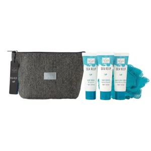 The Scottish Fine Soaps Company Sea Kelp Toiletry Bag 3 x 75ml & Sponge