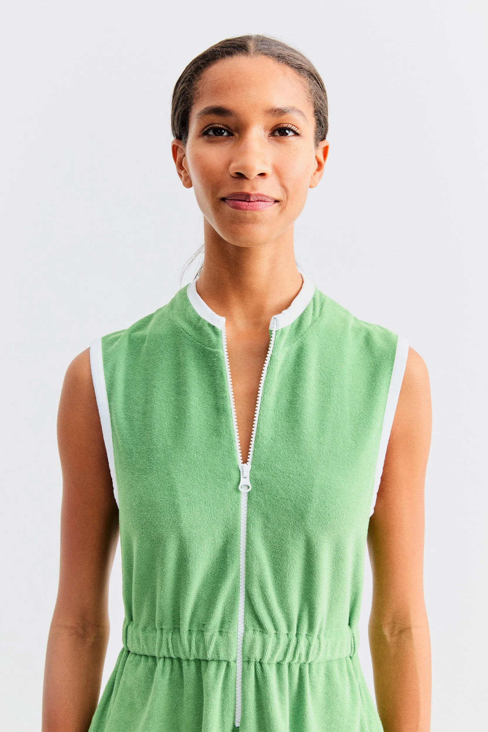 The Terry Dress - Avocado