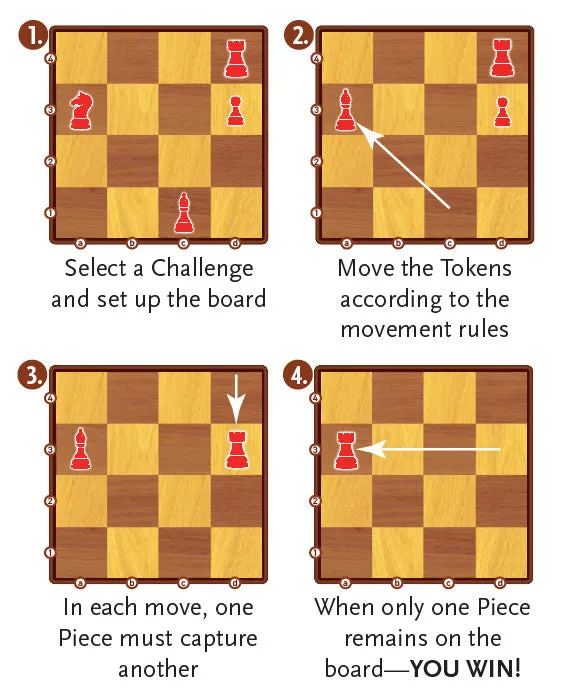 ThinkFun Solitaire Chess Magnetic Travel Puzzle