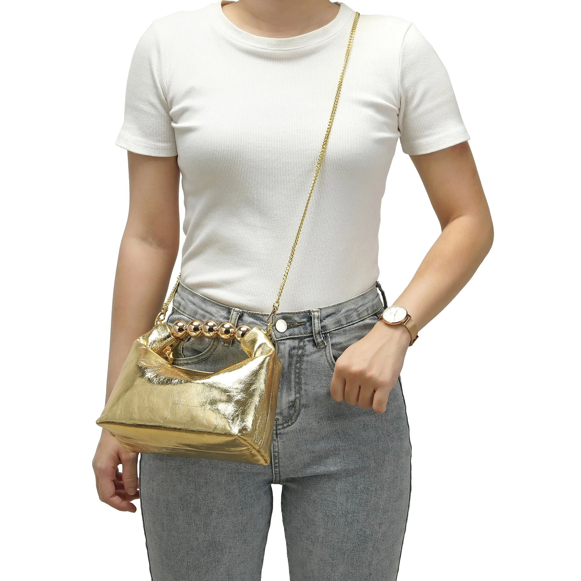 Tiffany & Fred Smooth Leather Top-Handle/Shoulder Bag
