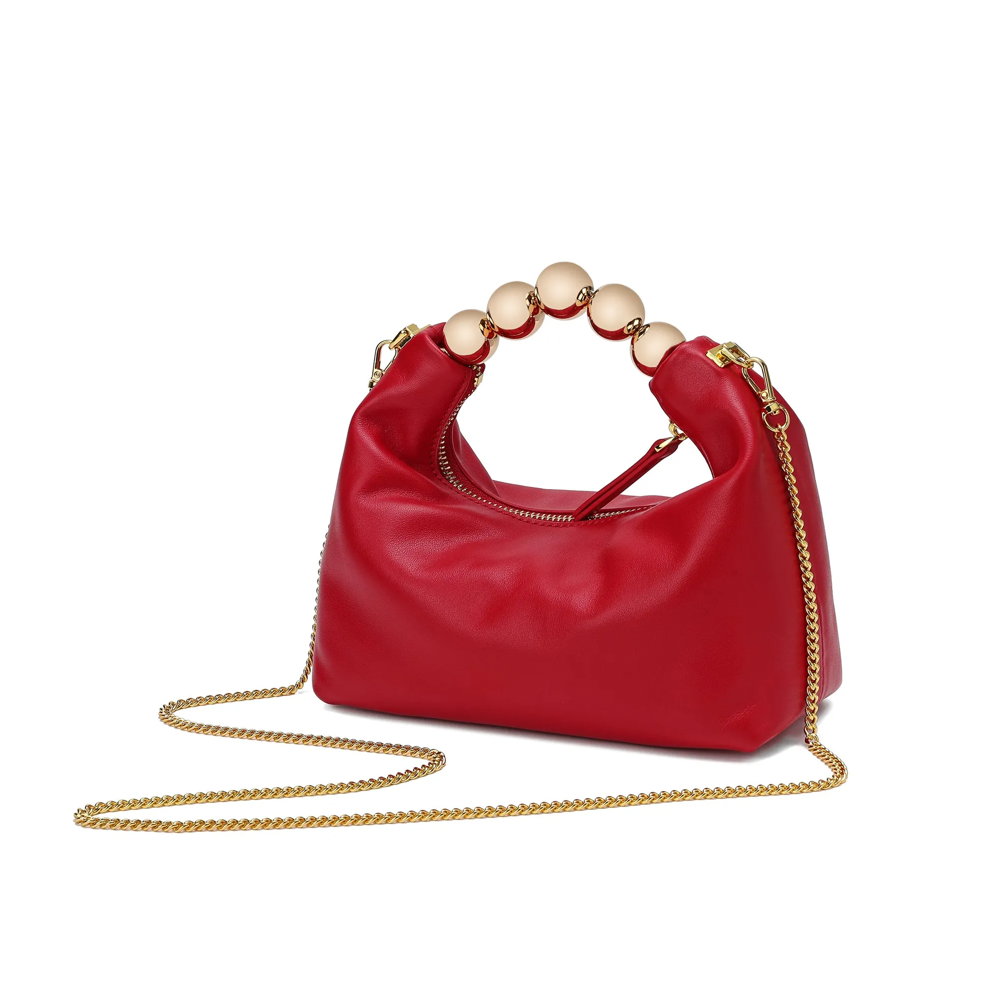Tiffany & Fred Smooth Leather Top-Handle/Shoulder Bag