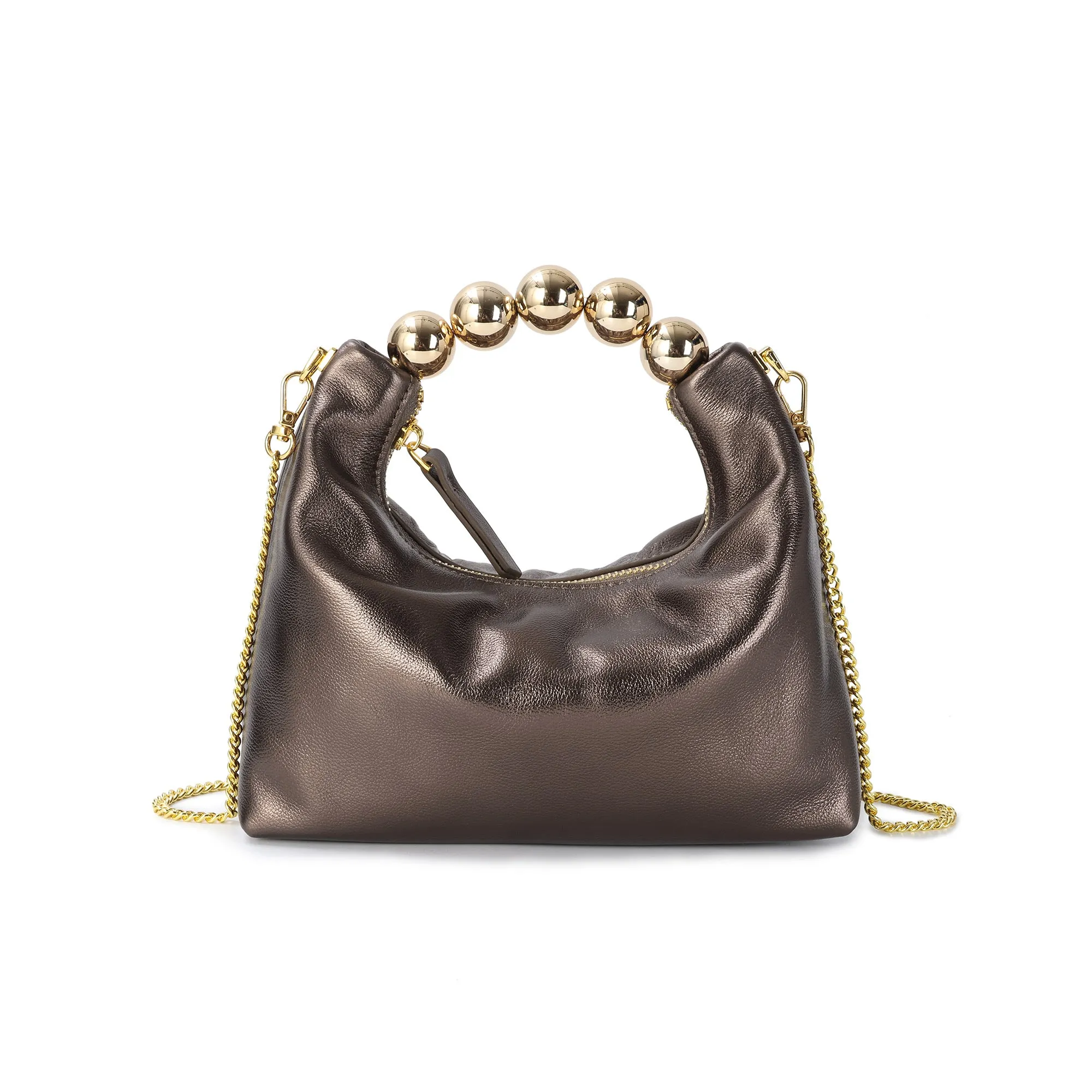 Tiffany & Fred Smooth Leather Top-Handle/Shoulder Bag