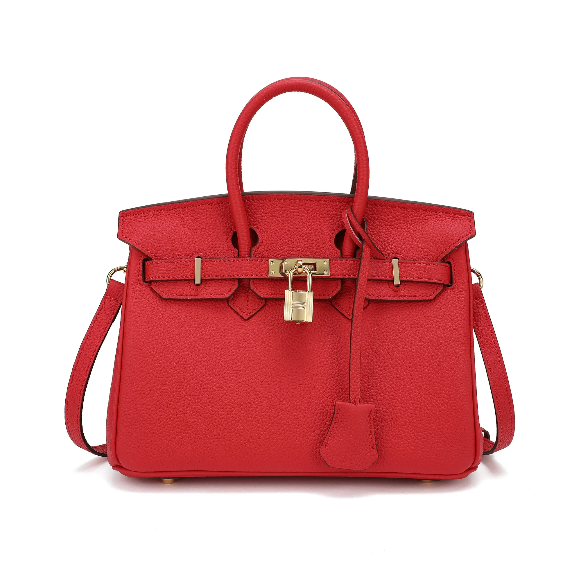 Tiffany & Fred Top-Grain Leather Shoulder Bag
