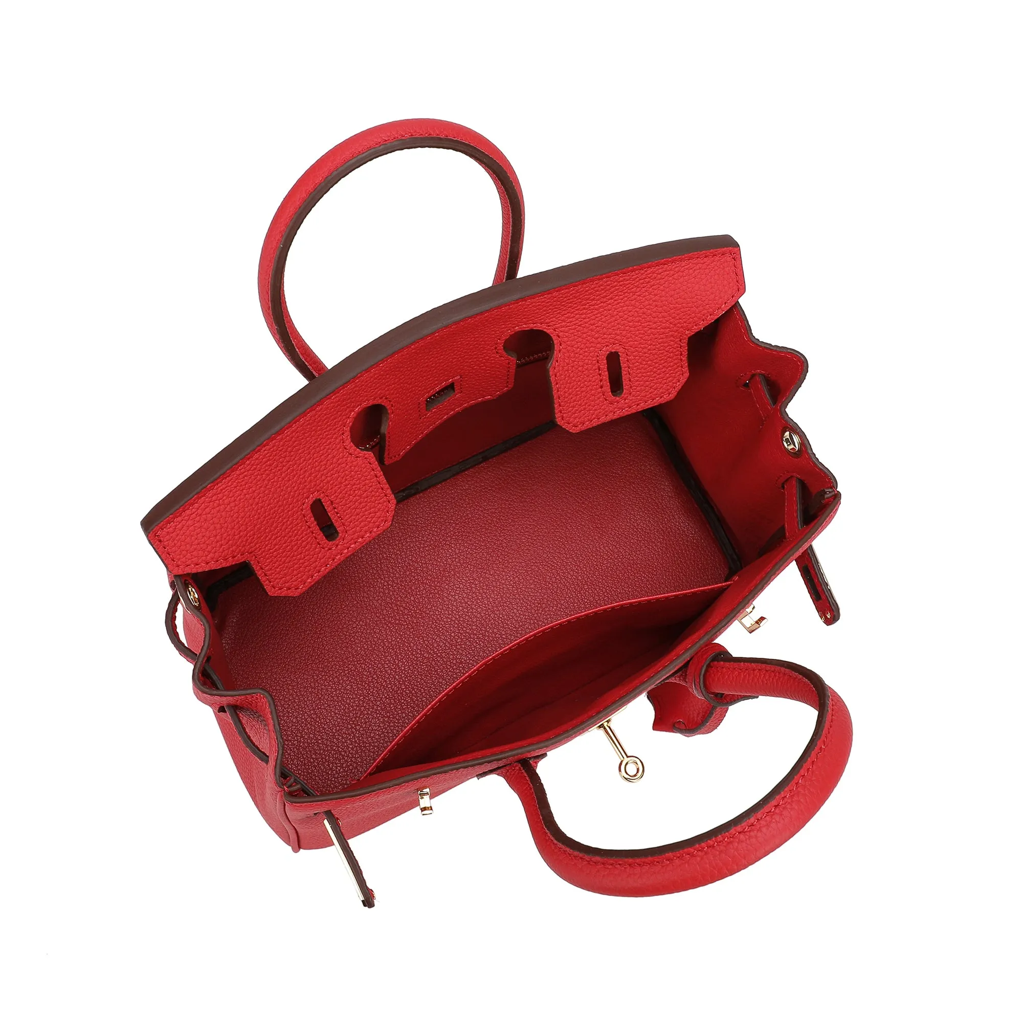 Tiffany & Fred Top-Grain Leather Shoulder Bag