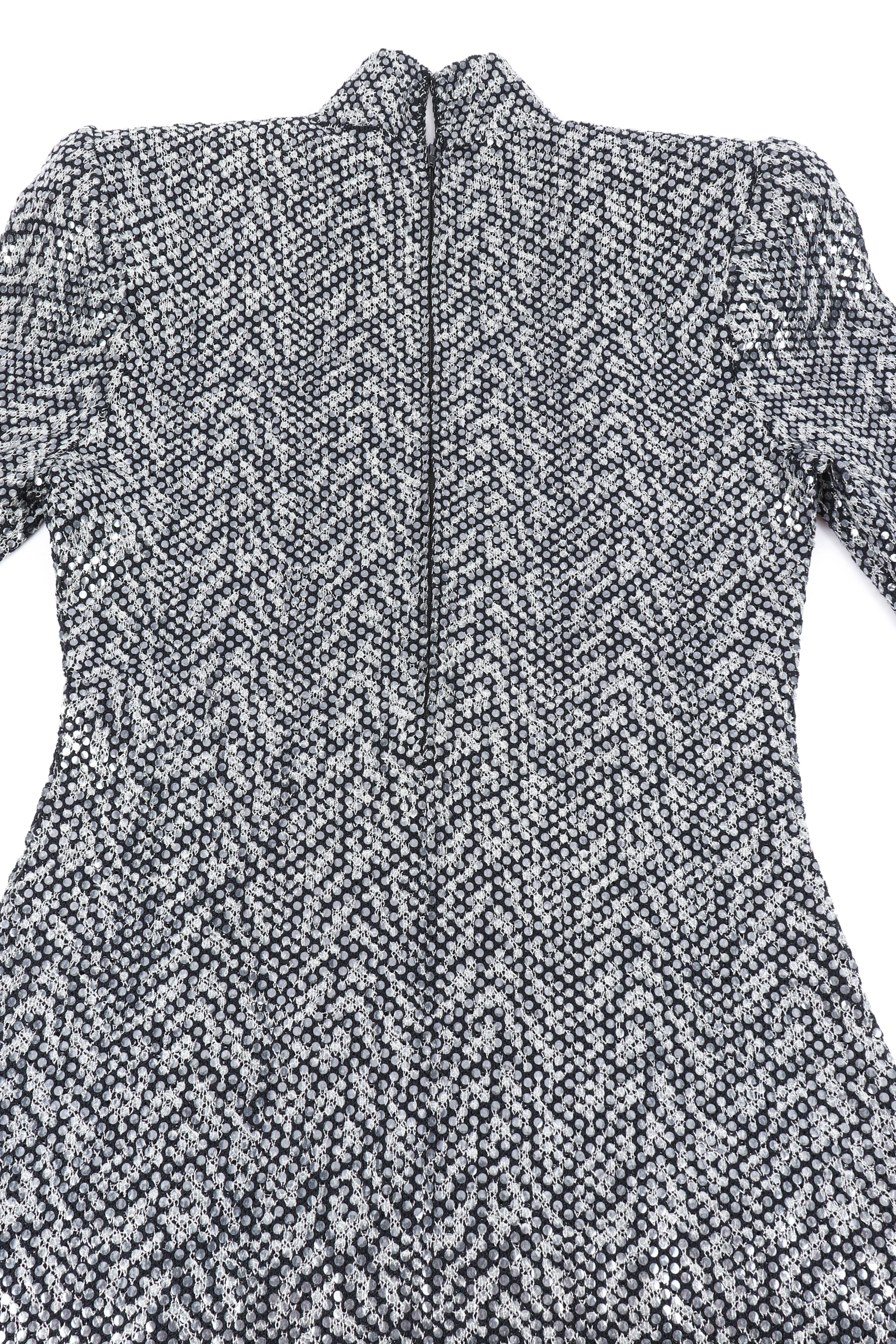 Tiger Print Paillette Dress