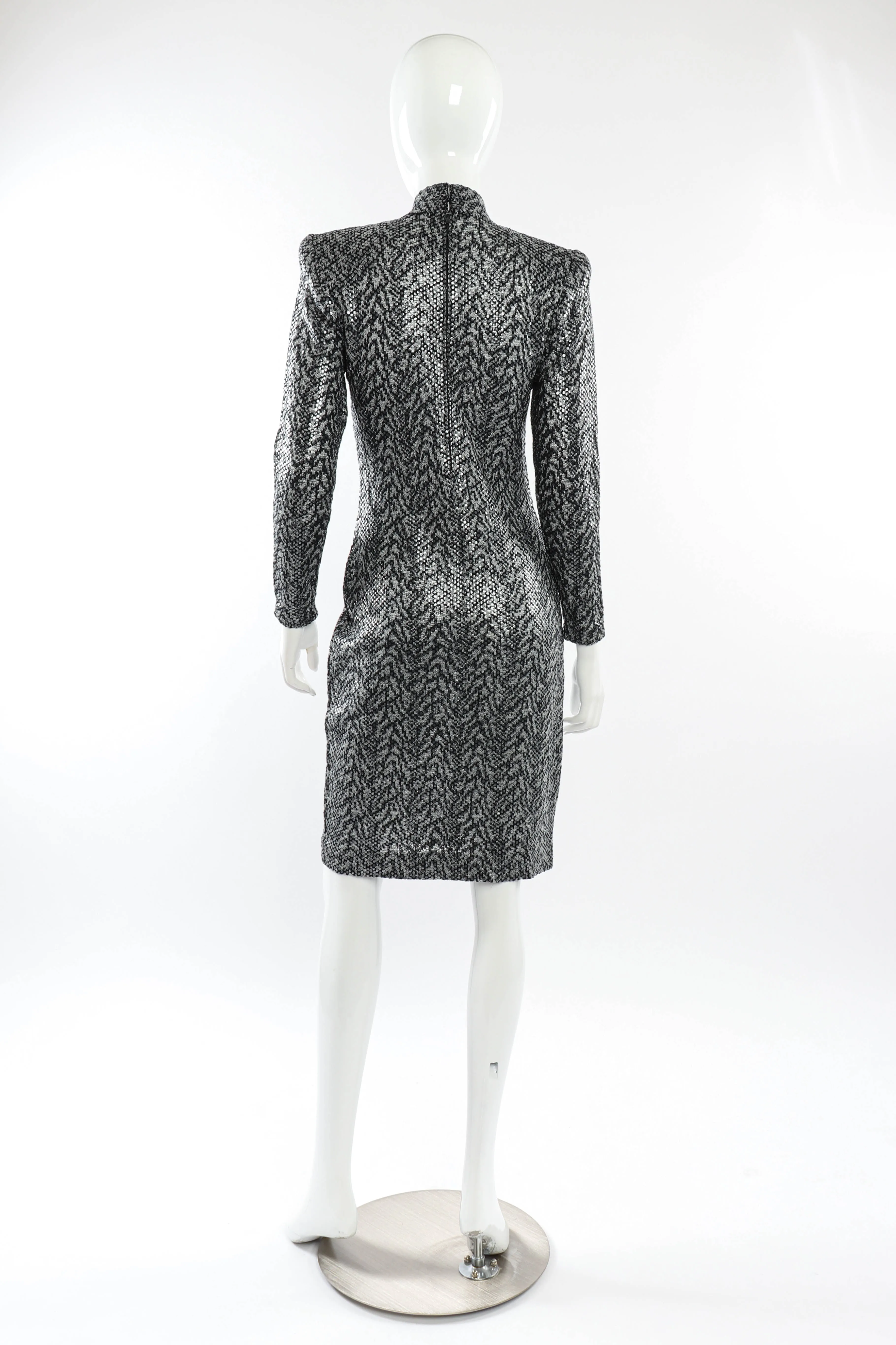Tiger Print Paillette Dress