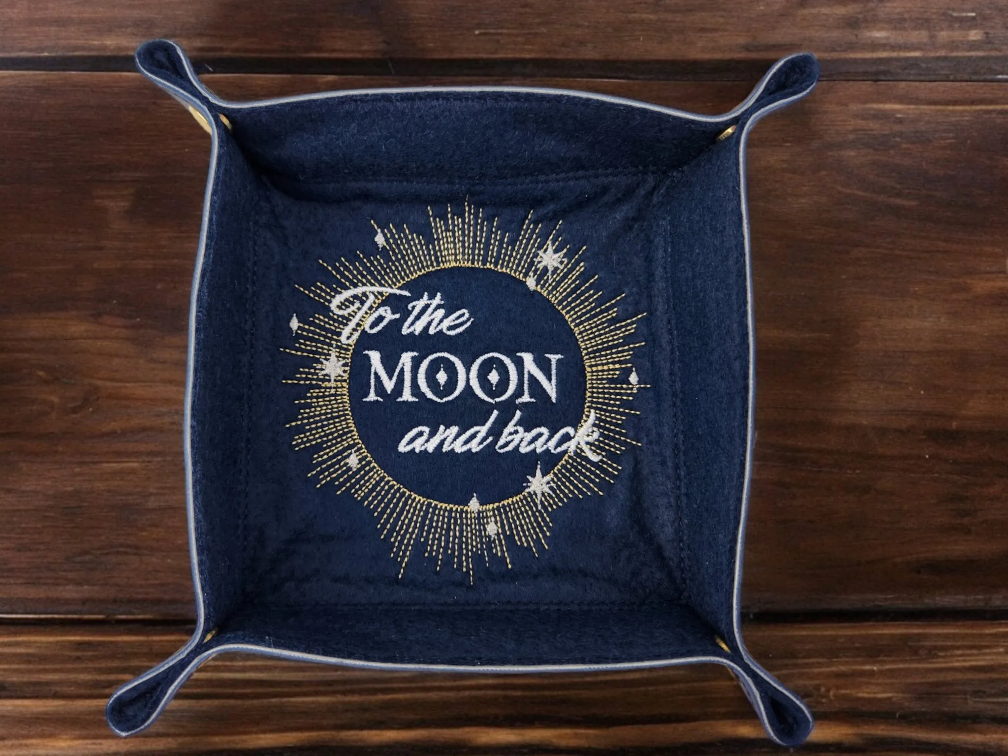To the moon and back dice tray