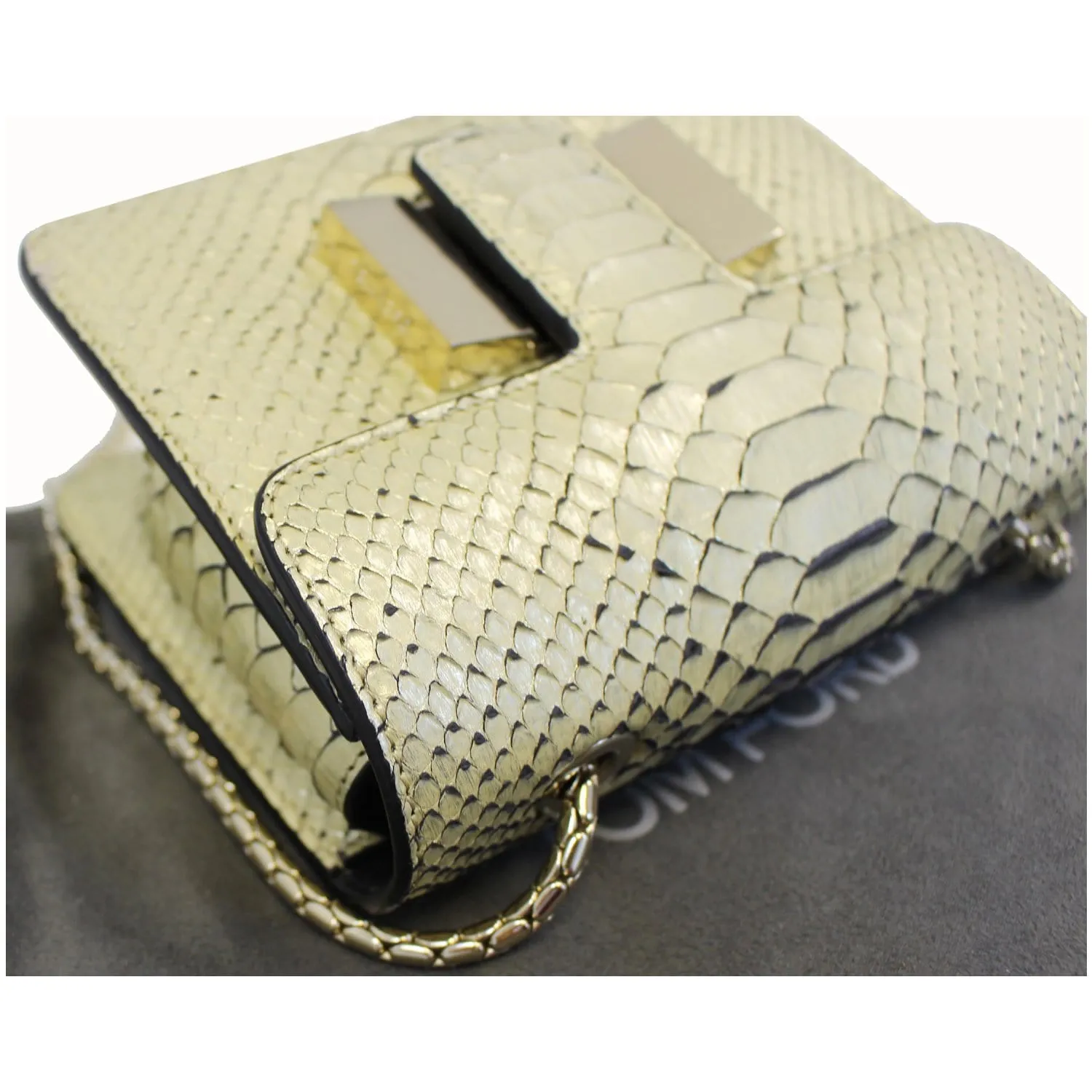 TOM FORD Sienna Python Chain Shoulder Bag Gold - 25% OFF